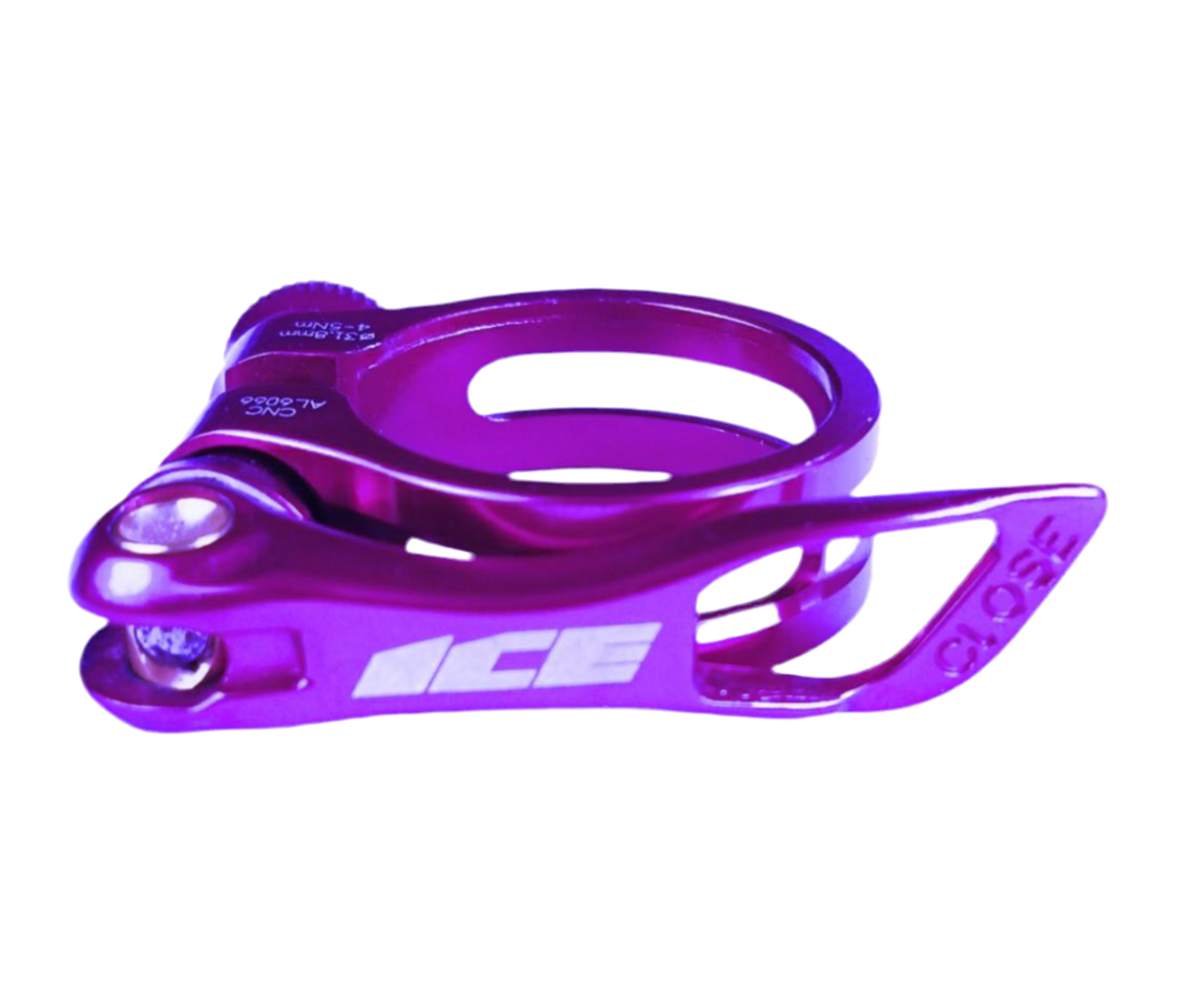 Collier de selle rapide ICE CLAMP Ø 31,8mm Violet