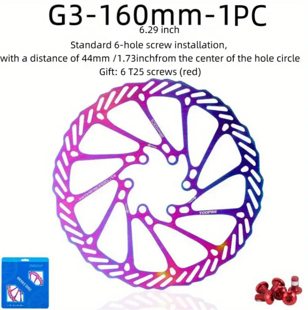 Disque de frein multicolore