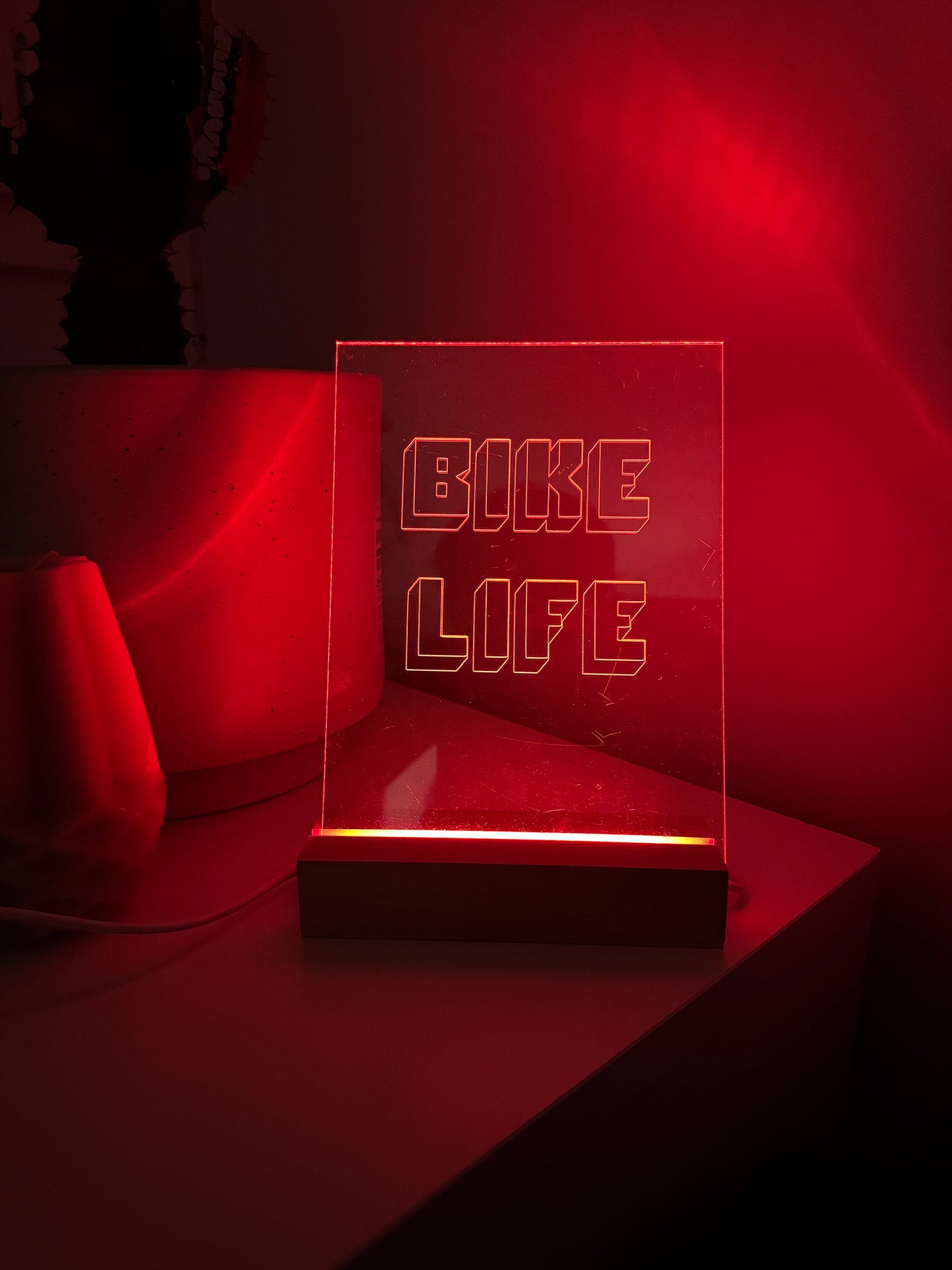 Lumière « BIKELIFE » effet 3D 7 couleurs