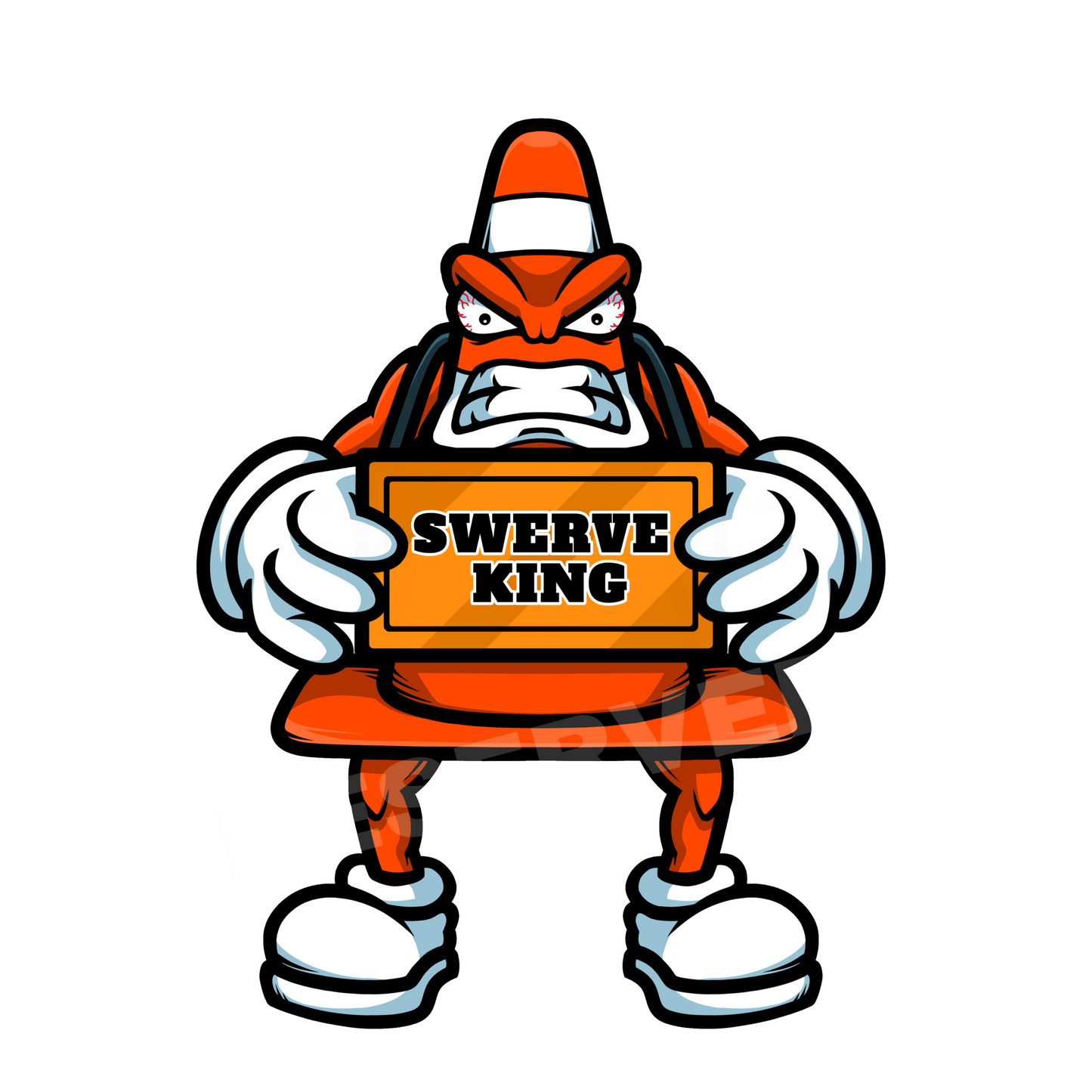 Sticker Swerve King cône holographique