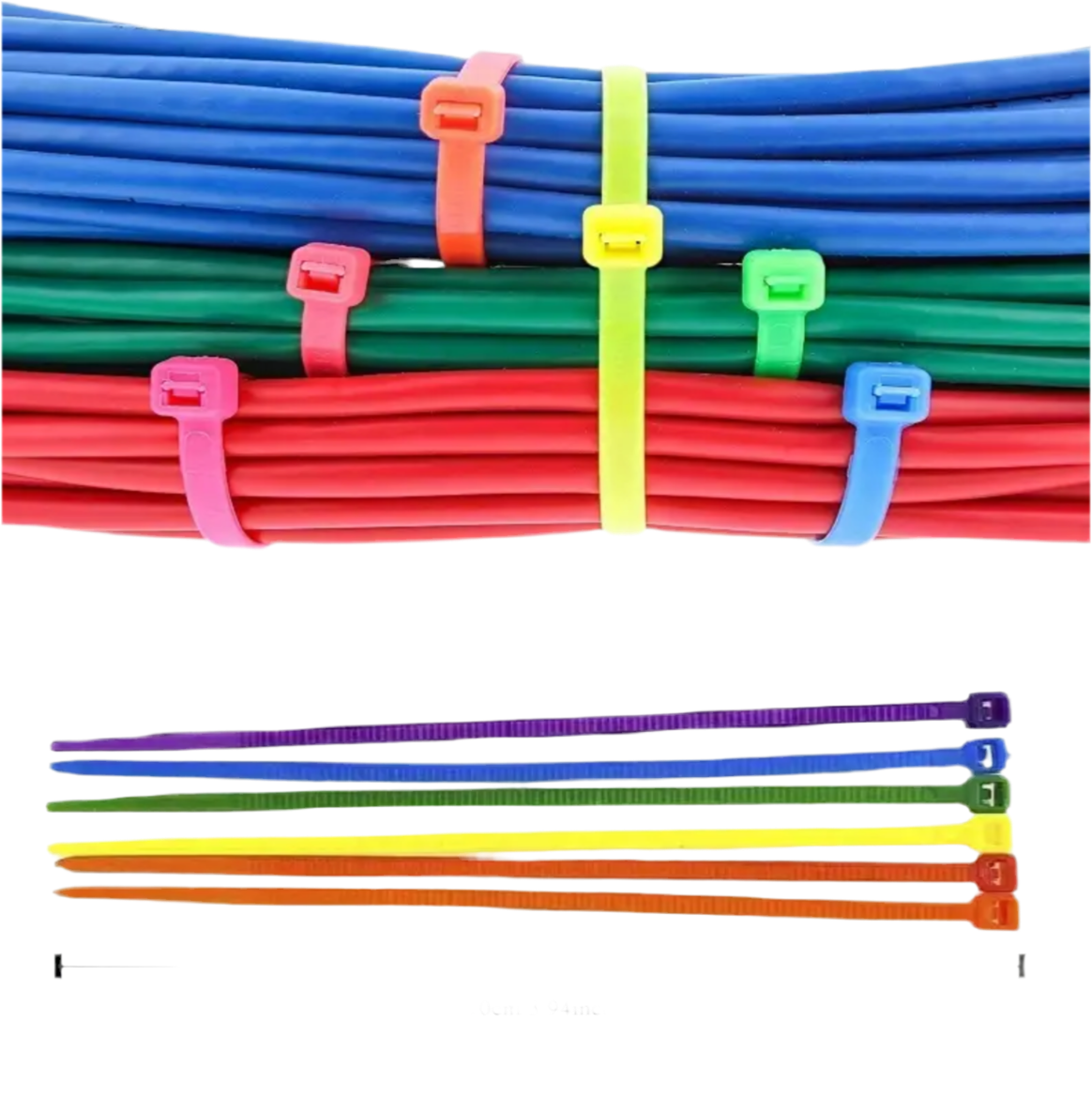 Lot de 4 colliers de serrage vélo – 10 cm
