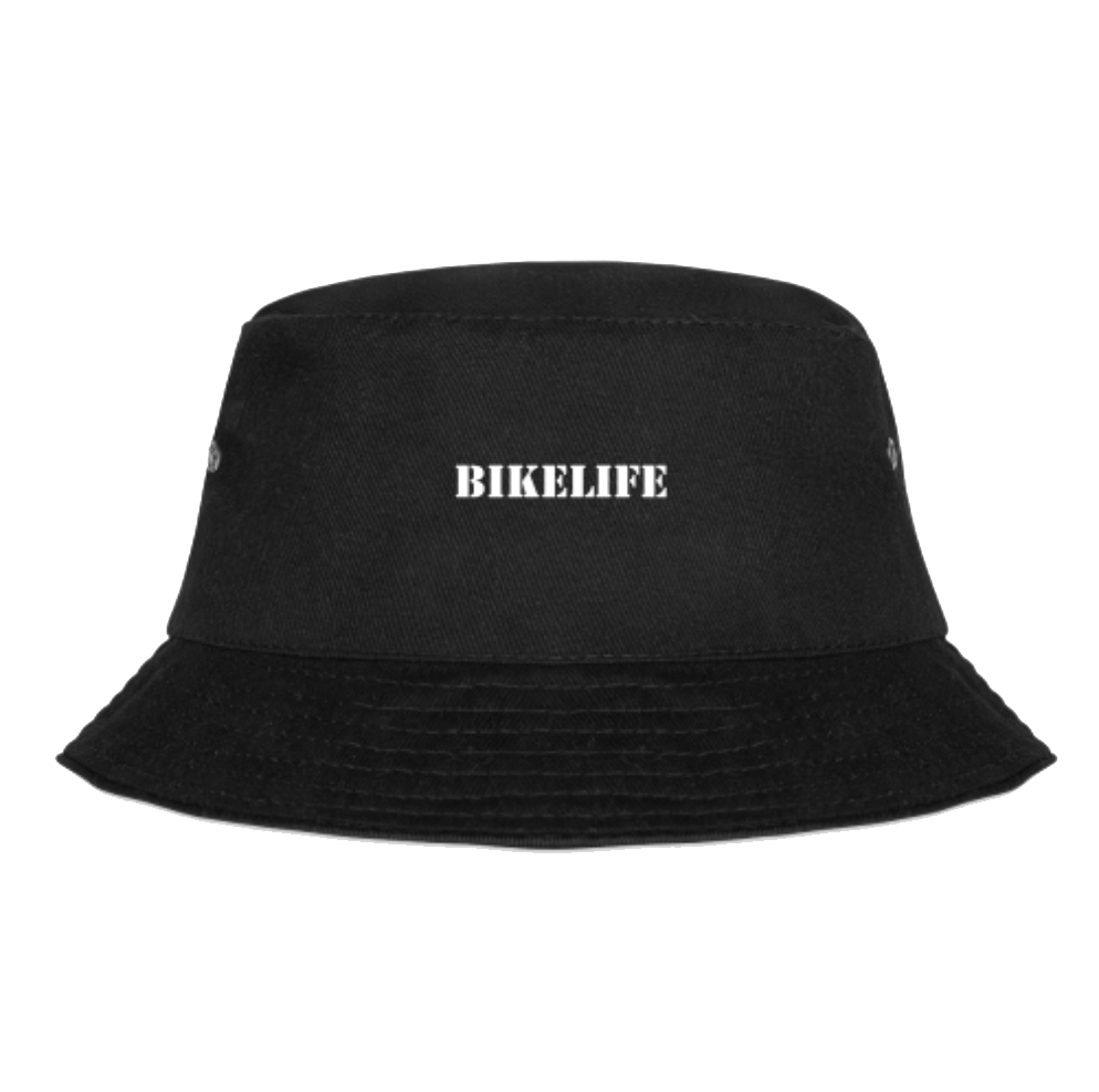 Bob noir BikeLife imprimé logo blanc