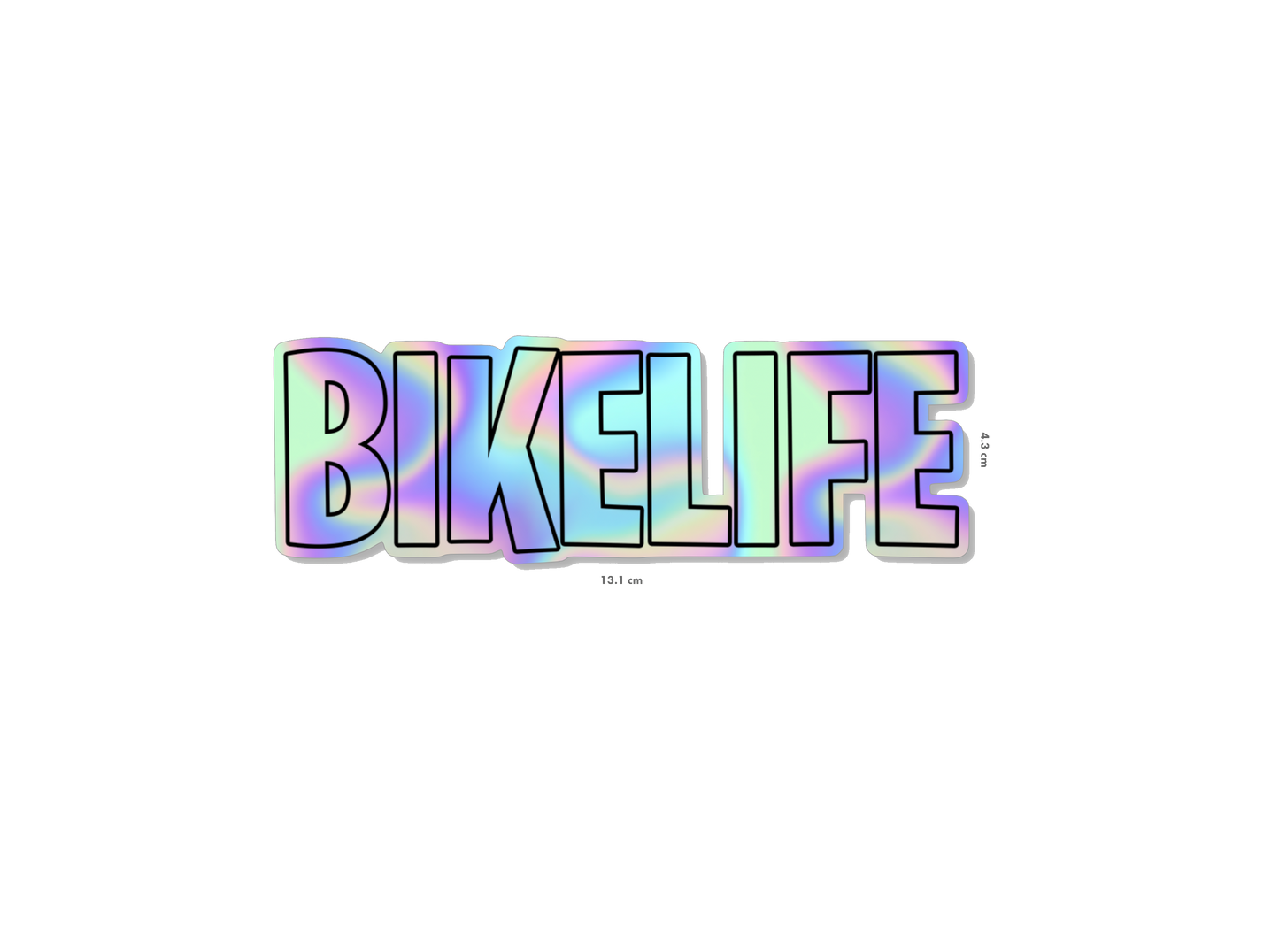 Grand sticker BIKELIFE holographique