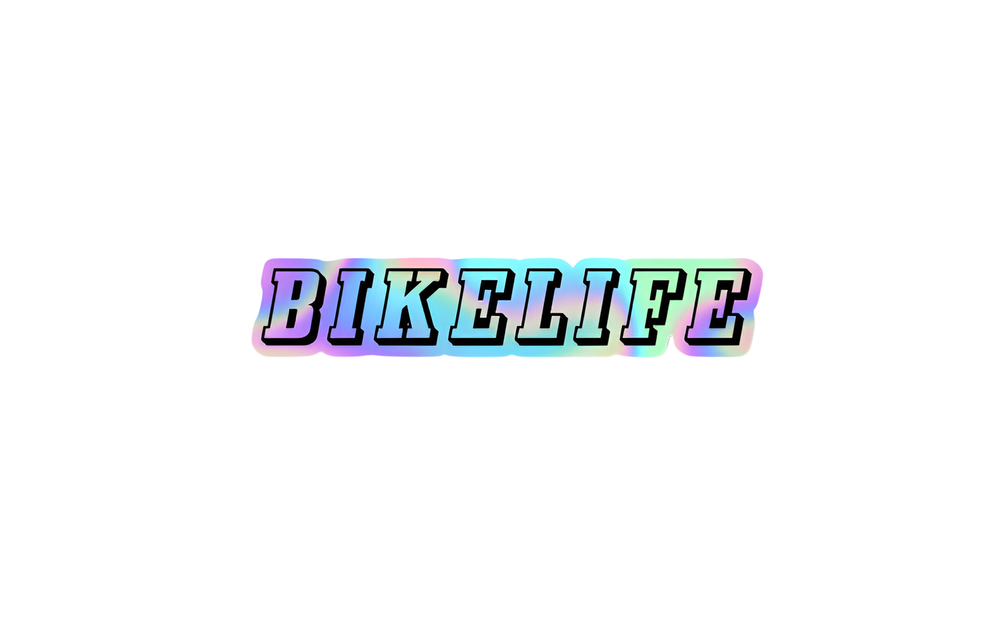Sticker bikelife holographique V3