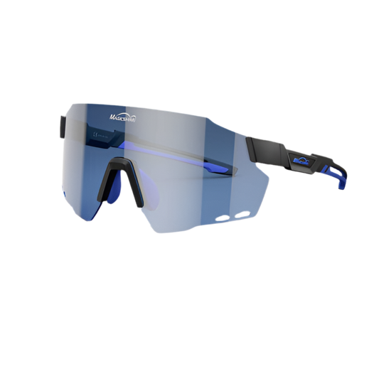 Lunettes WindBreaker - noir/bleu + écran bleu