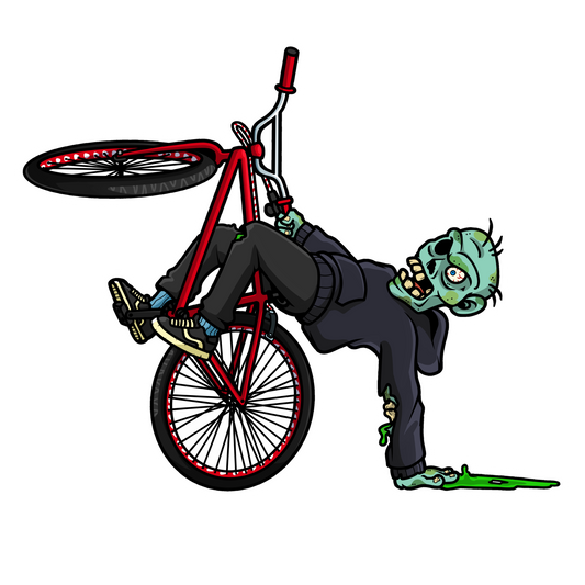 Sticker Halloween edition zombi phosphorescent