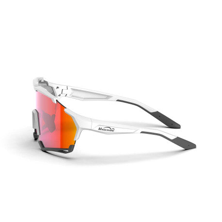 Lunettes Versatiler Photochromatic VS002CB - blanc/noir - écran rouge miroir