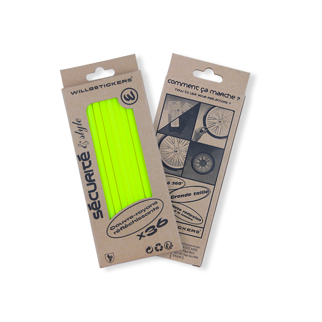 COUVRES RAYONS RÉFLECHISSANTS 15cm WillbStickers x36