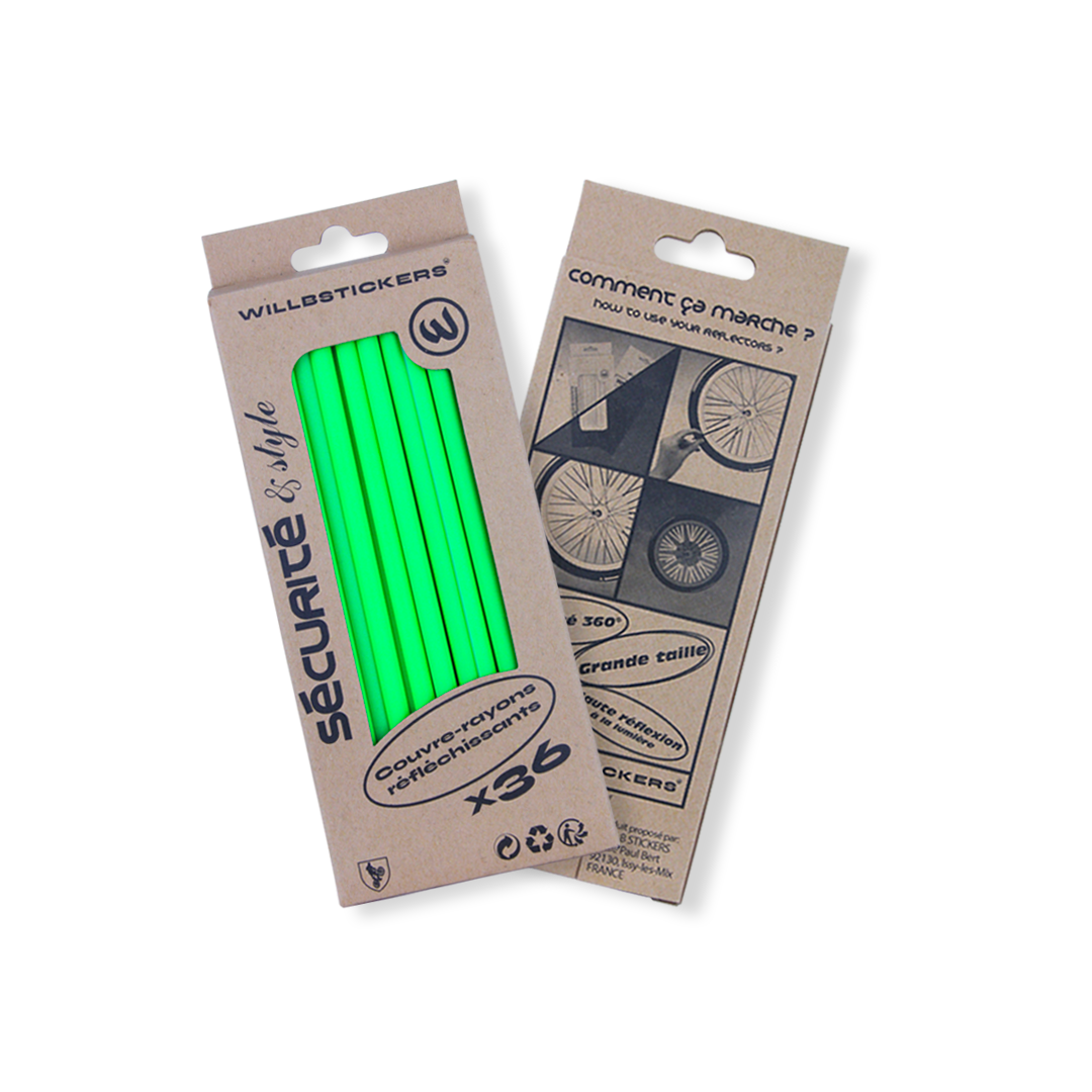 COUVRES RAYONS RÉFLECHISSANTS 15cm WillbStickers x36