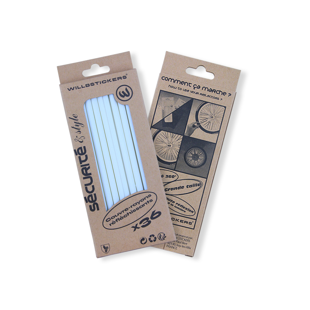 COUVRES RAYONS RÉFLECHISSANTS 15cm WillbStickers x36
