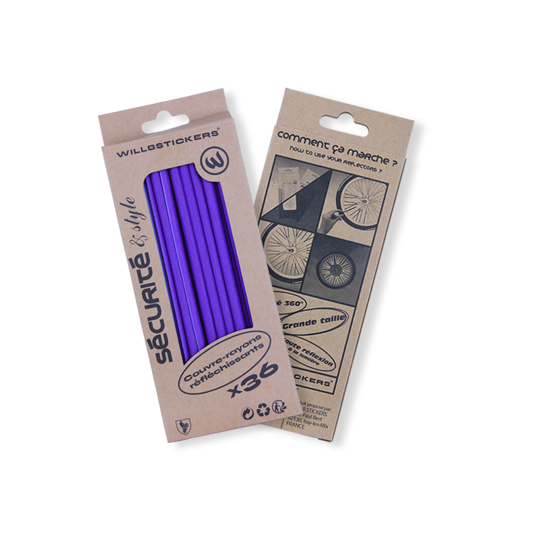 COUVRES RAYONS RÉFLECHISSANTS 15cm WillbStickers x36