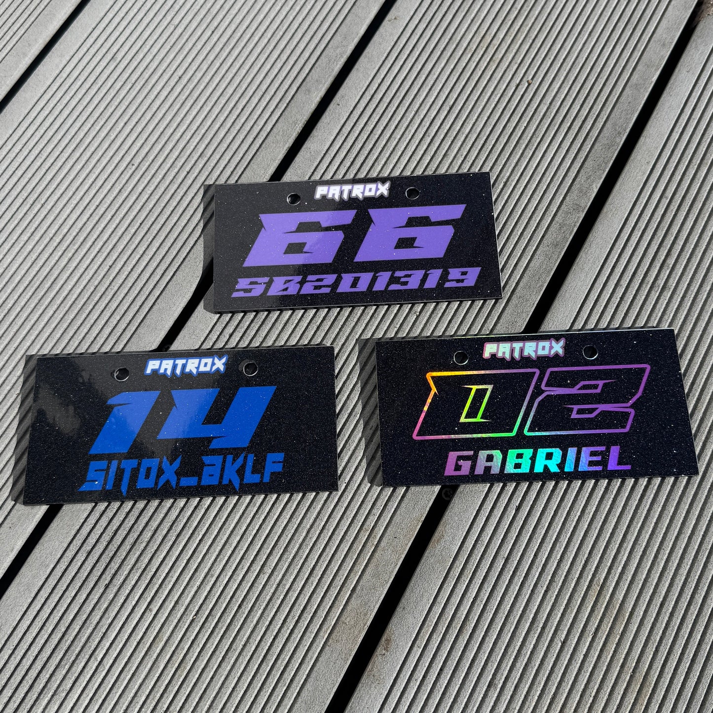 PLAQUE ARRIÈRE PATROX PERSONNALISABLE