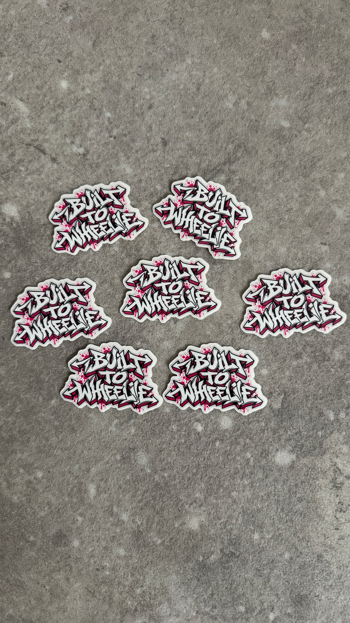 STICKERS BUILT TO WHEELIE – TAG ROSE EDITION LIMITÉE