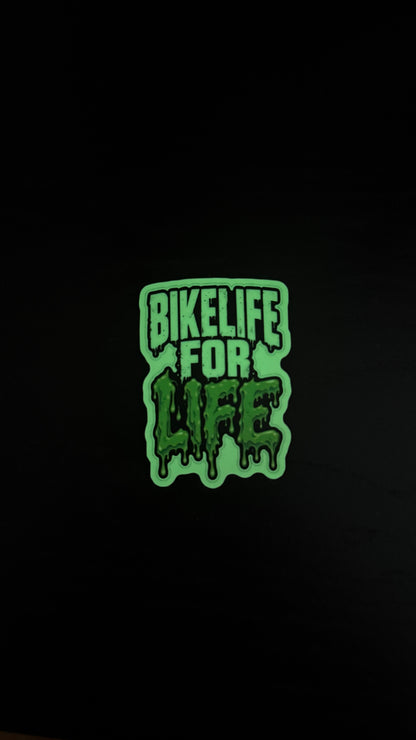 STICKER PHOSPHORESCENT BIKELIFE FOR LIFE – ÉDITION HALLOWEEN