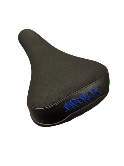 SELLE PATROX NOIRE ET BLEU FONCÉ EDITION BIKELIFE