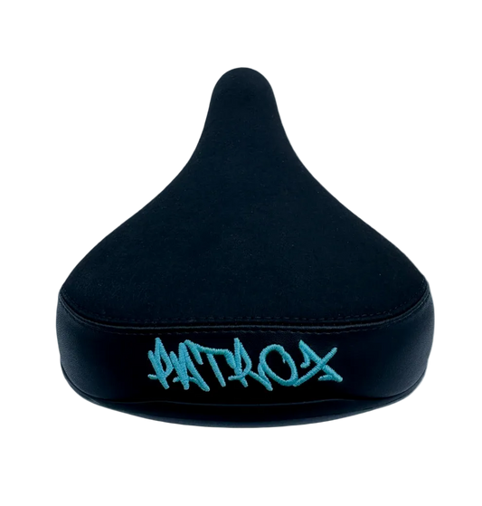 SELLE PATROX NOIRE ET BLEUE CLAIRE EDITION BIKELIFE