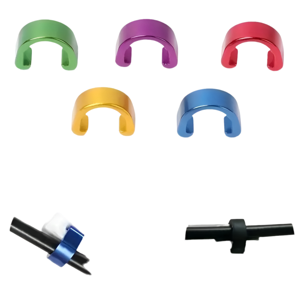 Clip C aluminium attaches cable couleurs