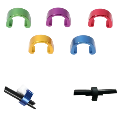 Clip C aluminium attaches cable couleurs