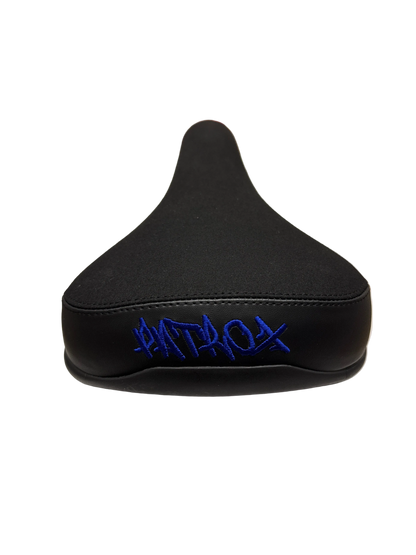 SELLE PATROX NOIRE ET BLEU FONCÉ EDITION BIKELIFE