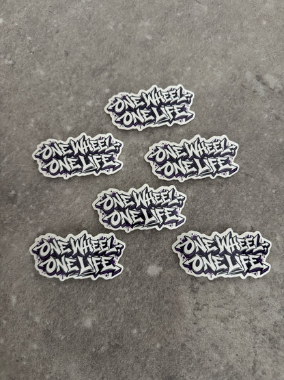 STICKERS ONEWHEEL ONE LIFE – TAG VIOLET EDITION LIMITÉE