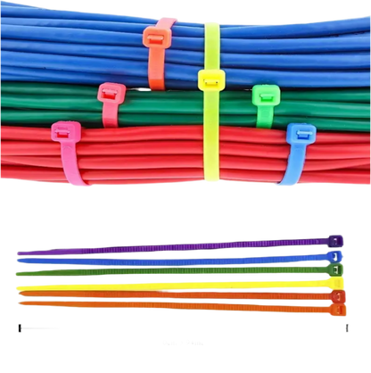 Lot de 4 colliers de serrage vélo – 10 cm