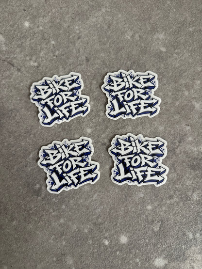 STICKERS BIKE FOR LIFE – TAG BLEU EDITION LIMITÉE