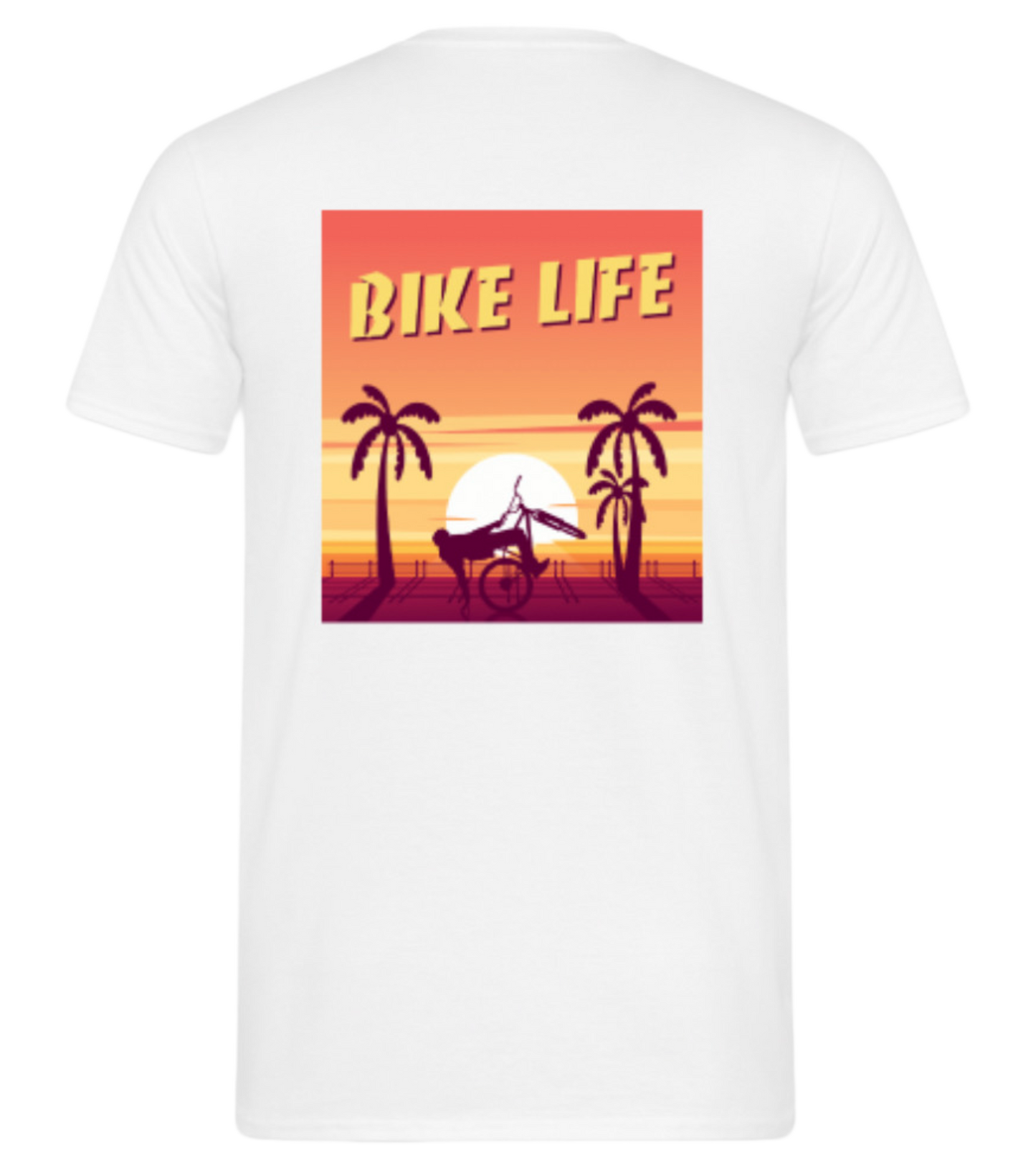 Tee-shirt BIKELIFE bavette sunset summer édition