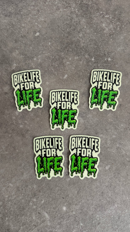 STICKER PHOSPHORESCENT BIKELIFE FOR LIFE – ÉDITION HALLOWEEN