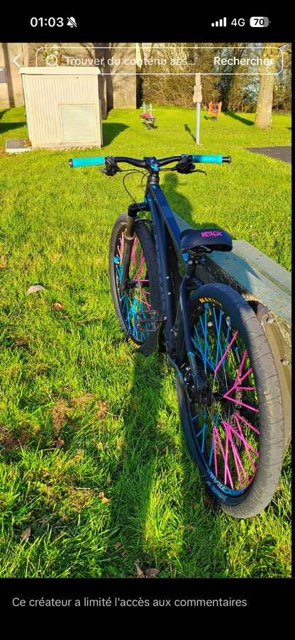 SELLE PATROX NOIRE ET ROSE EDITION BIKELIFE