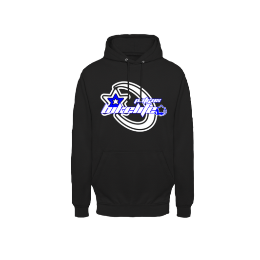 Sweat-Shirt capuche noir design Y2K BIKELIFE