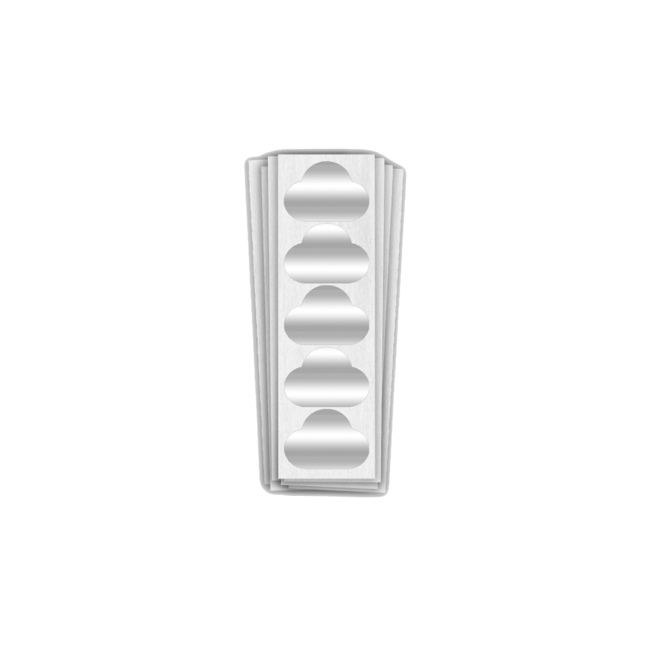 Autocollants Réfléchissants Pour Jantes De Vélo - Forme Dentelée - Blanc Ou Noir - 14 Autocollants Par Feuille 160x105 Mm - Sécurité Visibilité