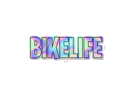 Grand sticker BIKELIFE holographique