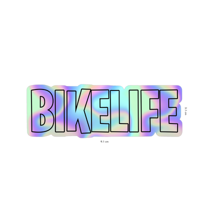 Sticker bikelife holographique