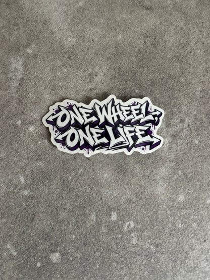 STICKERS ONEWHEEL ONE LIFE – TAG VIOLET EDITION LIMITÉE