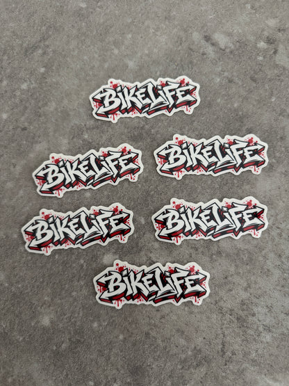 STICKERS BIKELIFE – TAG ROUGE EDITION LIMITÉE