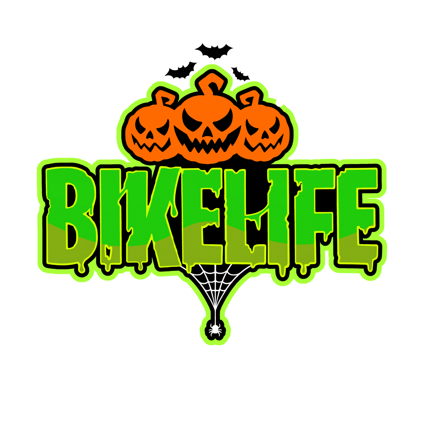 Sticker Halloween edition bikelife phosphoréscent