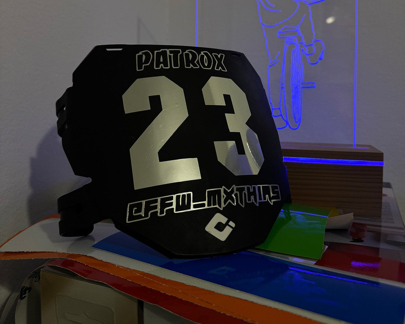 ODI PLAQUE NUMERO CUSTOM AVANT VTT, BMX CRUISER