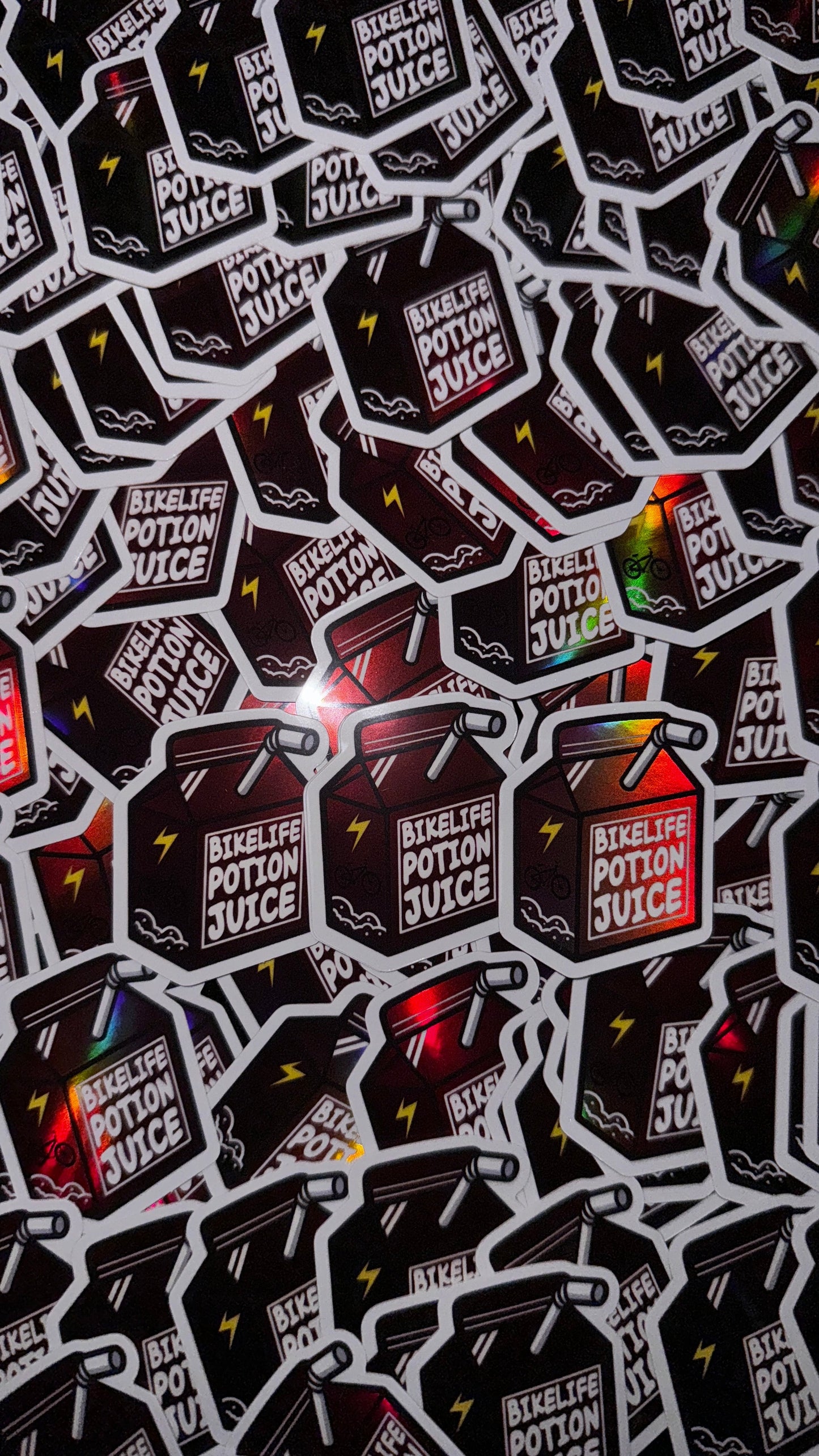 Stickers BIKELIFE POTION JUICE red edition holographique