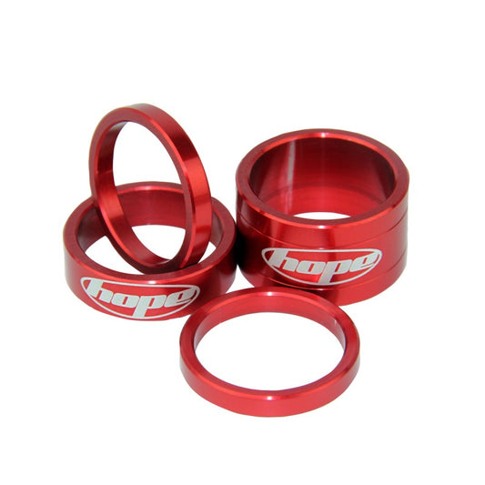 Bagues de direction HOPE 1-1/8" rouge