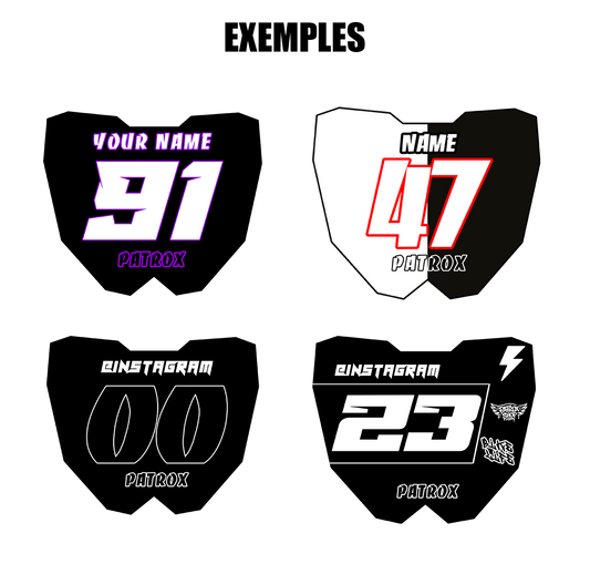 PLAQUE NUMERO CUSTOM ODI AVANT VTT, BMX CRUISER