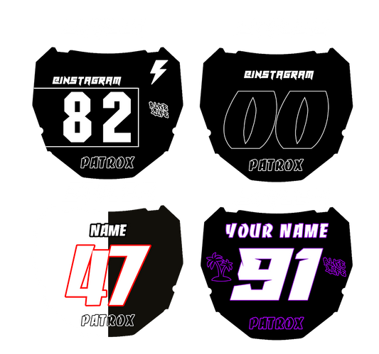 PLAQUE NUMERO CUSTOM ODI AVANT MOTO/SURRON