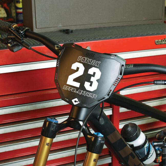 ODI PLAQUE NUMERO CUSTOM AVANT VTT, BMX CRUISER
