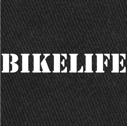 Bob noir BikeLife imprimé logo blanc