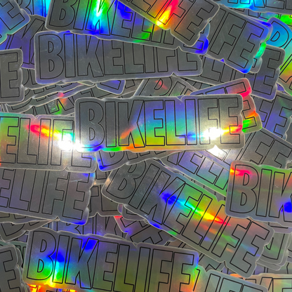 Sticker bikelife holographique